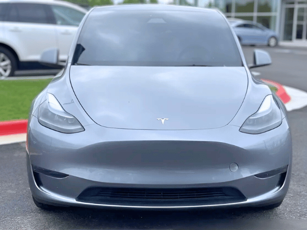 Used Silver Tesla at Crain Kia of Sherwood