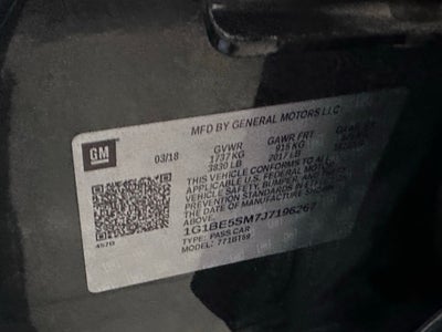 2018 Chevrolet Cruze LT - HEATED SEATS / KEYLESS ENTRY