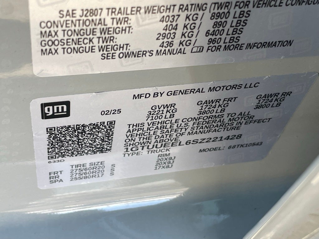 2025 GMC Sierra 1500 AT4 - ROCKY RIDGE PKG WITH UPGRADED SUSPENSION