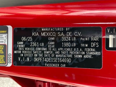 2025 Kia K4 LXS