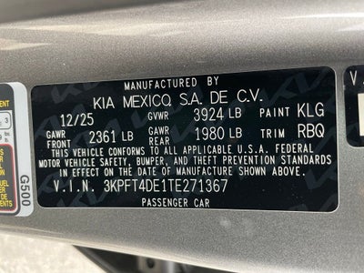 2026 Kia K4 LXS