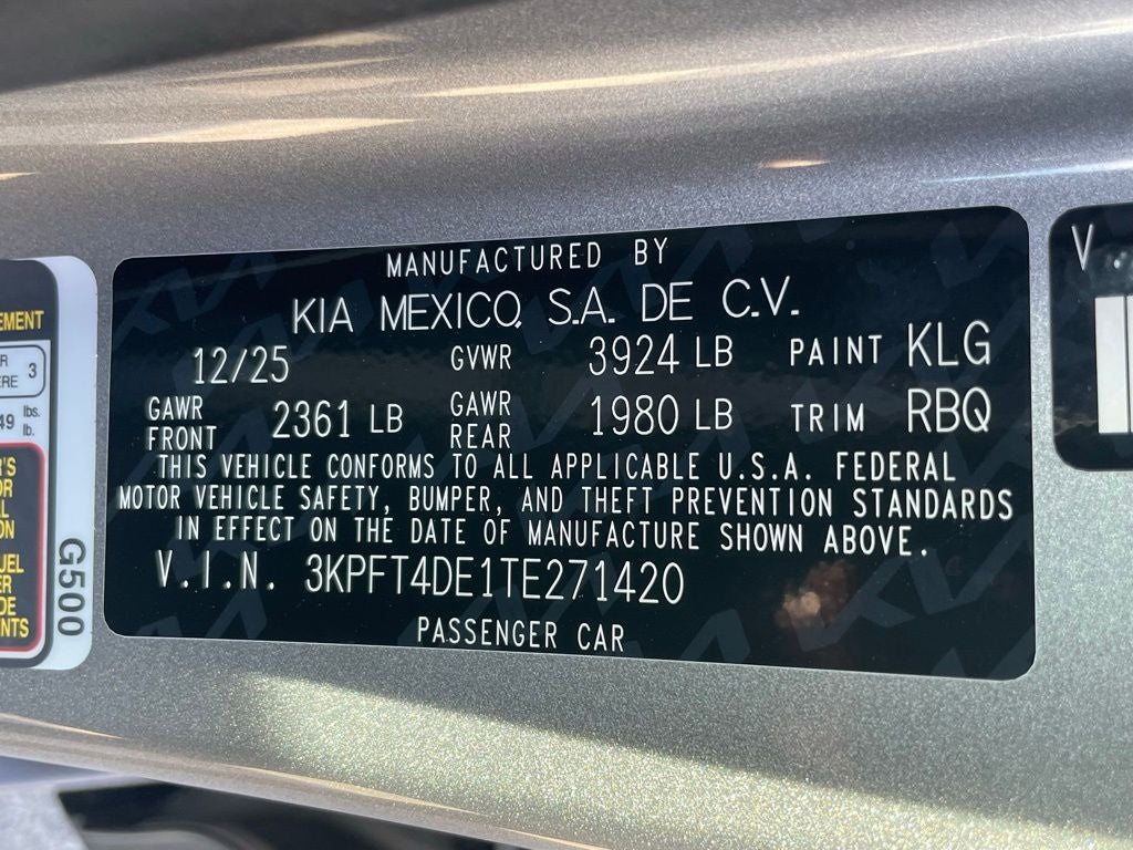 2026 Kia K4 LXS