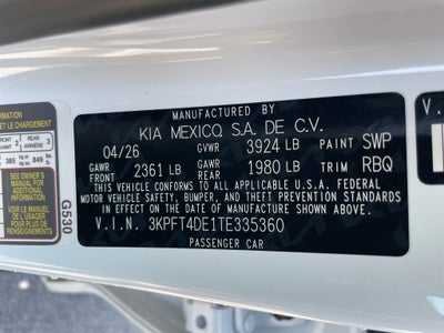 2026 Kia K4 LX