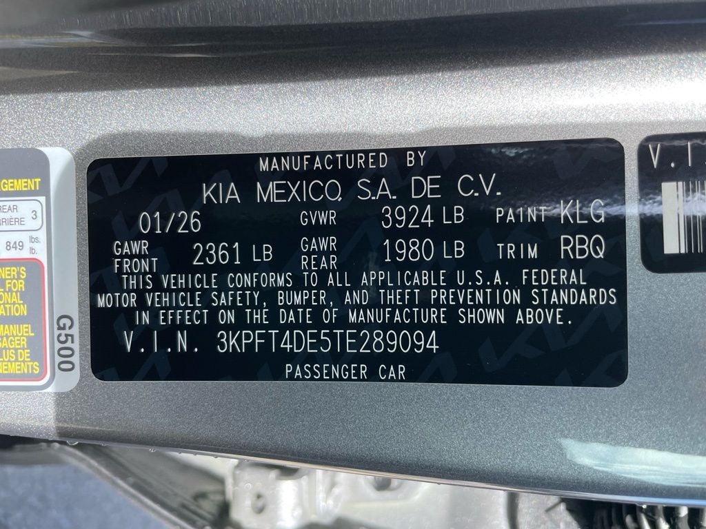 2026 Kia K4 LXS