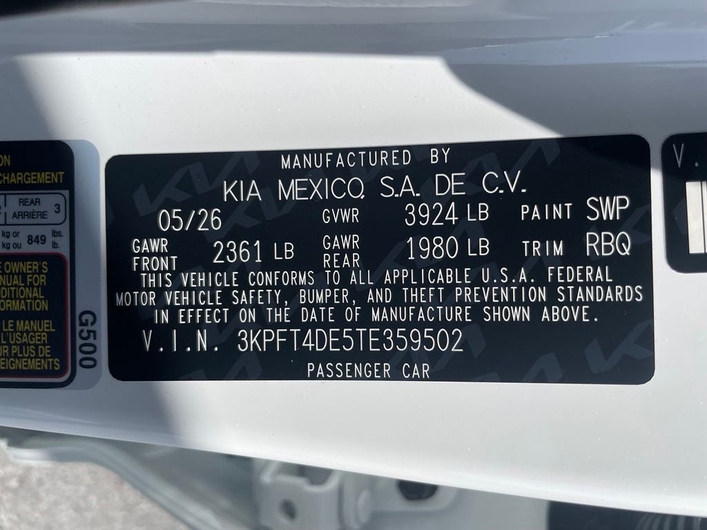 2026 Kia K4 LXS