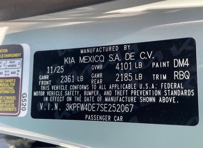 2025 Kia K4 GT-Line - KIA CERTIFIED /APPLE CARPLAY