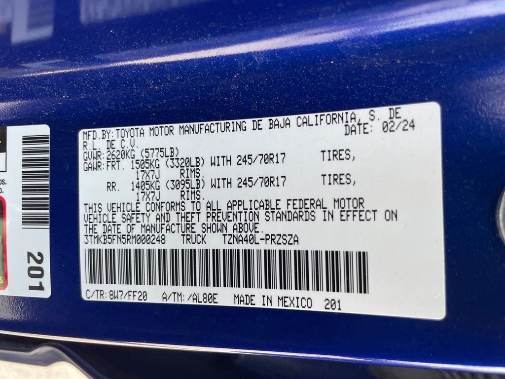 2024 Toyota Tacoma SR5