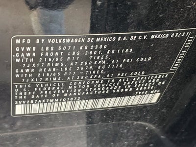 2021 Volkswagen Tiguan 2.0T SE - AWD / EXTERIOR PARKING CAMERA