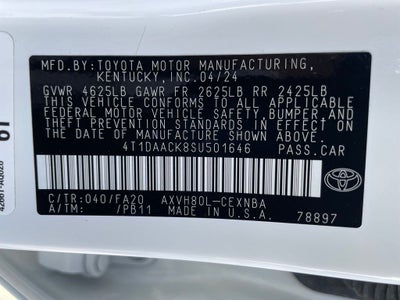2025 Toyota Camry LE - 53 MPG / APPLE CARPLAY