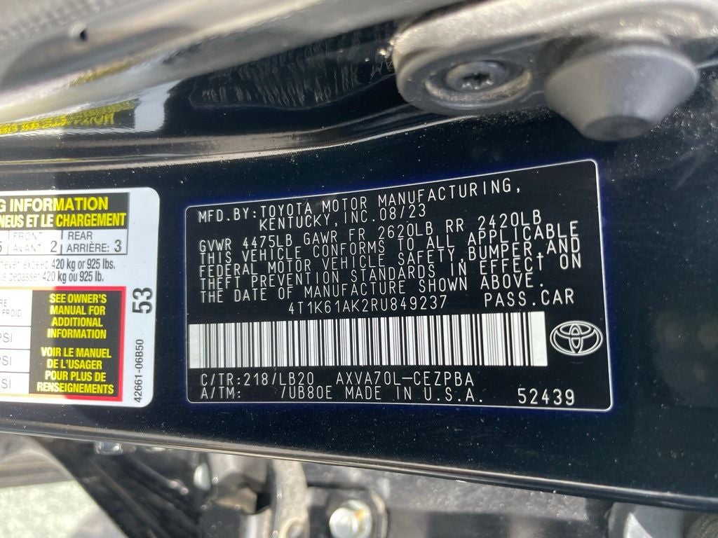 2024 Toyota Camry XSE - PANORAMIC SUNROOF / RADAR CRUISE