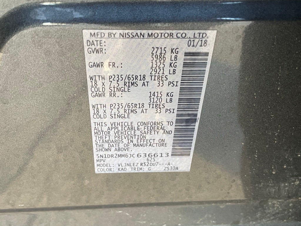 2018 Nissan Pathfinder SV