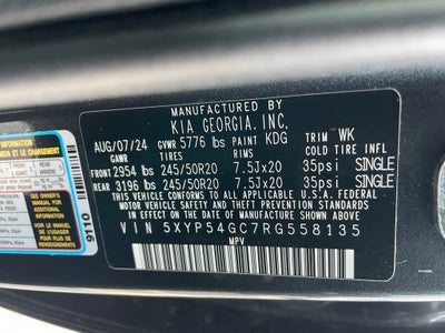 2024 Kia Telluride SX - KIA CERTIFIED / POWER SUNROOF