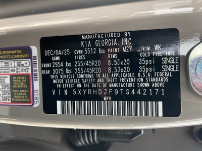 2026 Kia Sorento X-Line EX