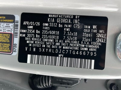 2026 Kia Sorento S