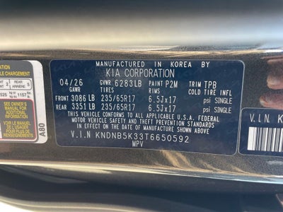 2026 Kia Carnival LX