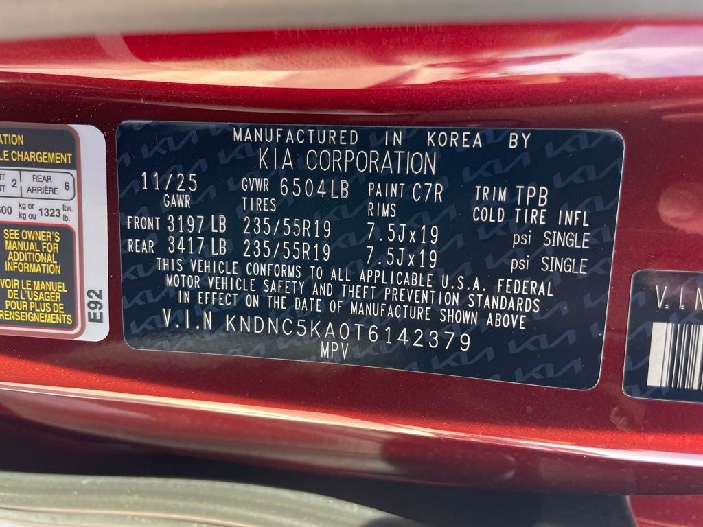 2026 Kia Carnival Hybrid EX