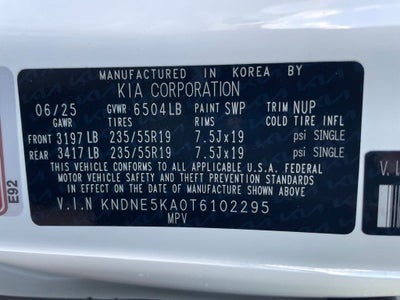 2026 Kia Carnival Hybrid SX