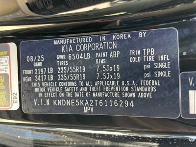 2026 Kia Carnival Hybrid SX