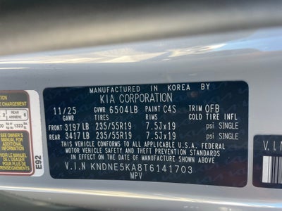 2026 Kia Carnival Hybrid SX