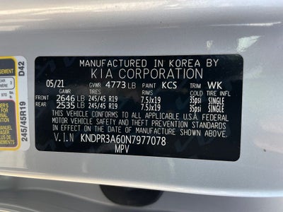 2022 Kia Sportage SX - KIA CERTIFIED / POWER MOONROOF