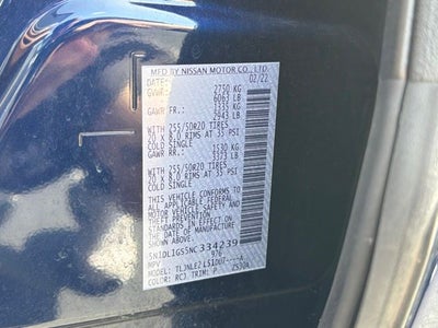 2022 INFINITI QX60 Sensory