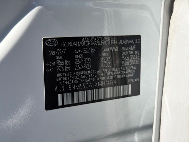 2021 Hyundai Santa Fe Calligraphy