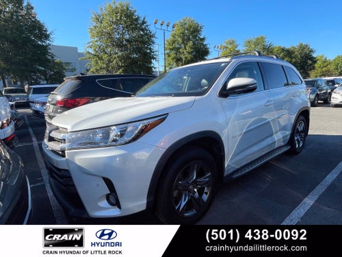 2018 Toyota Highlander Limited Platinum Leather, One Owner, Moonroof, Third Row