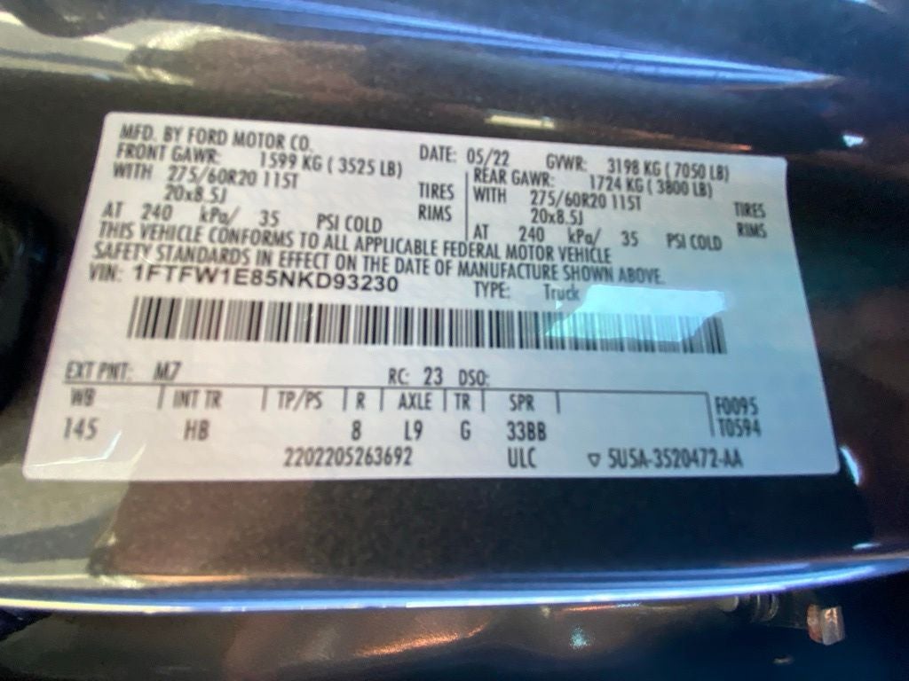 2022 Ford F-150 Lariat