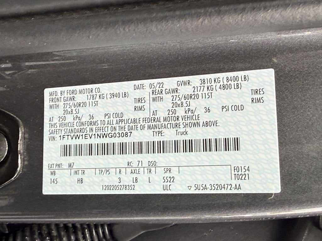 2022 Ford F-150 Lightning Lariat