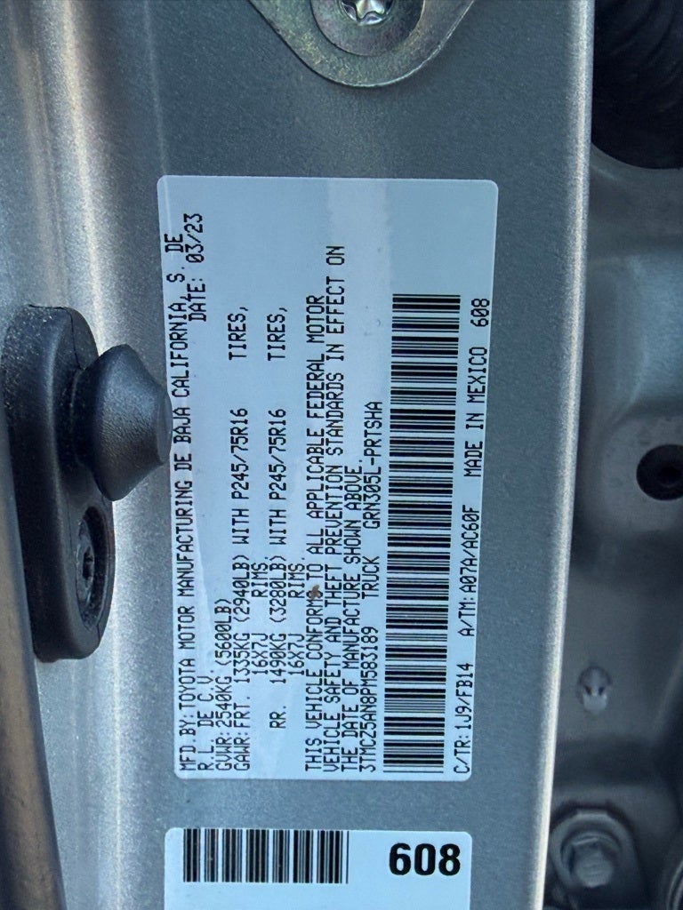 2023 Toyota Tacoma SR V6