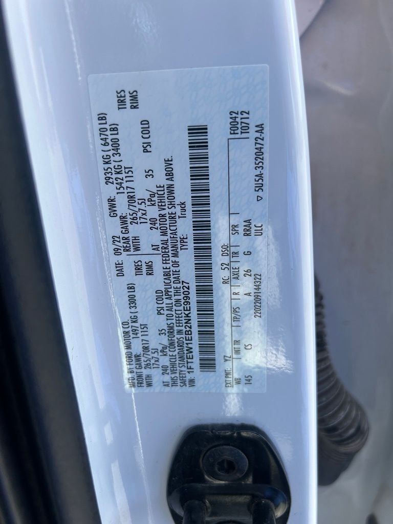 2022 Ford F-150 XL - 4WD SUPERCREW