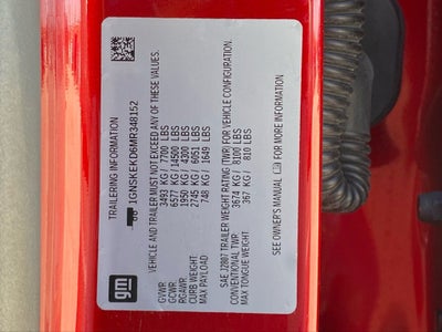 2021 Chevrolet Suburban RST DVD