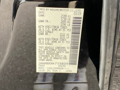 2019 Nissan Frontier SV