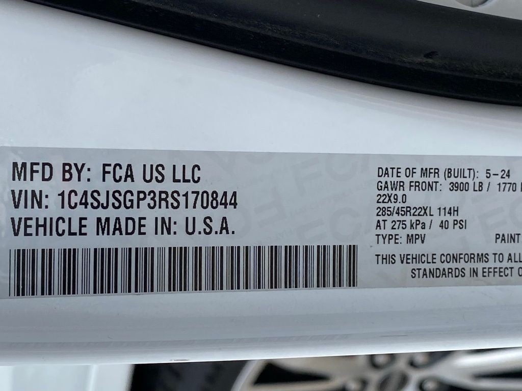 2024 Jeep Grand Wagoneer L Series III MCINTOSH AUDIO / 1 OWNER / 4X4