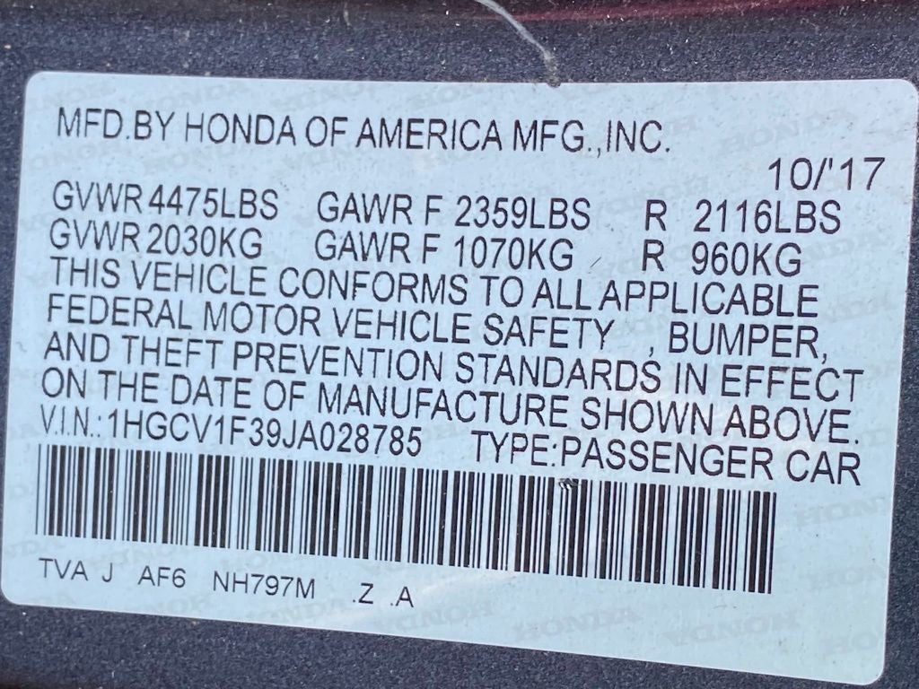 2018 Honda Accord Sport