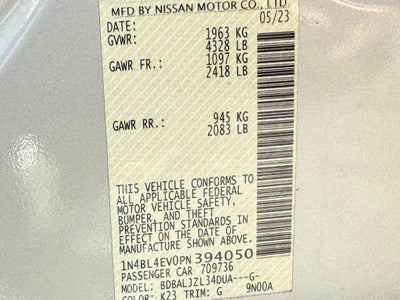 2023 Nissan Altima 2.5 SL