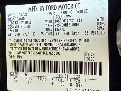 2023 Ford Bronco Sport Outer Banks - 4WD / CLEAN CARFAX / ONE OWNER