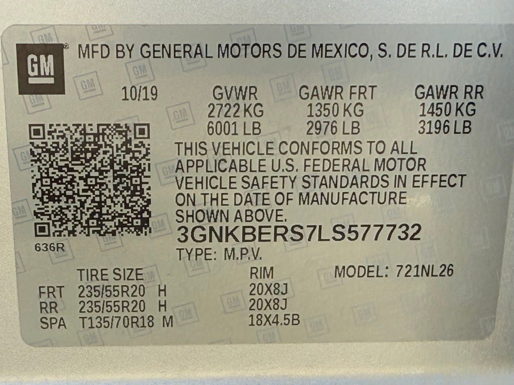 2020 Chevrolet Blazer RS NAVIGATION