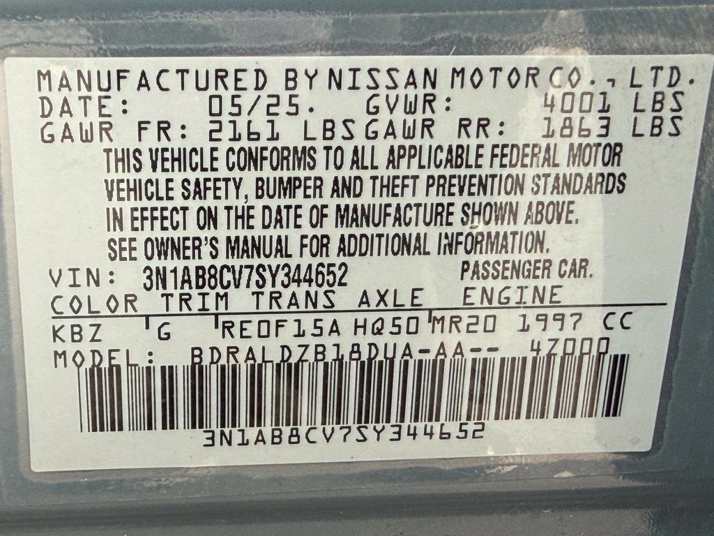 2025 Nissan Sentra SV - CLEAN CARFAX / ONE OWNER