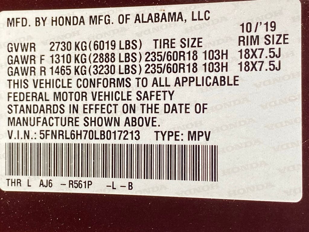 2020 Honda Odyssey EX-L SUPER CLEAN HIGHWAY MILES