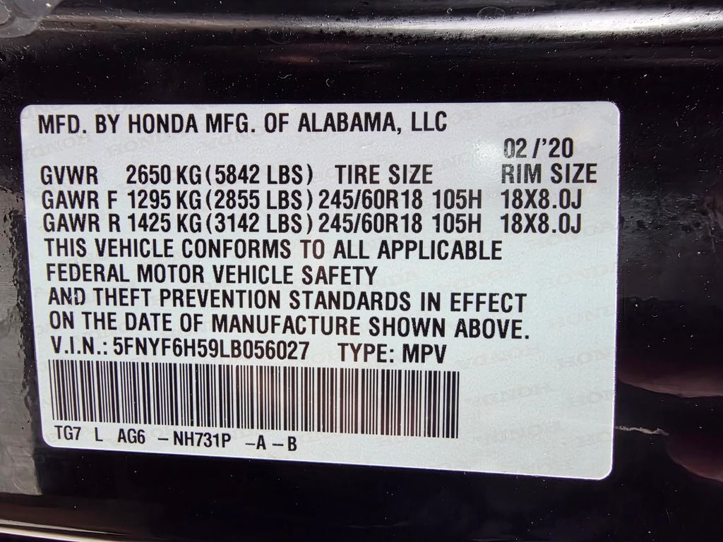 2020 Honda Pilot EX-L