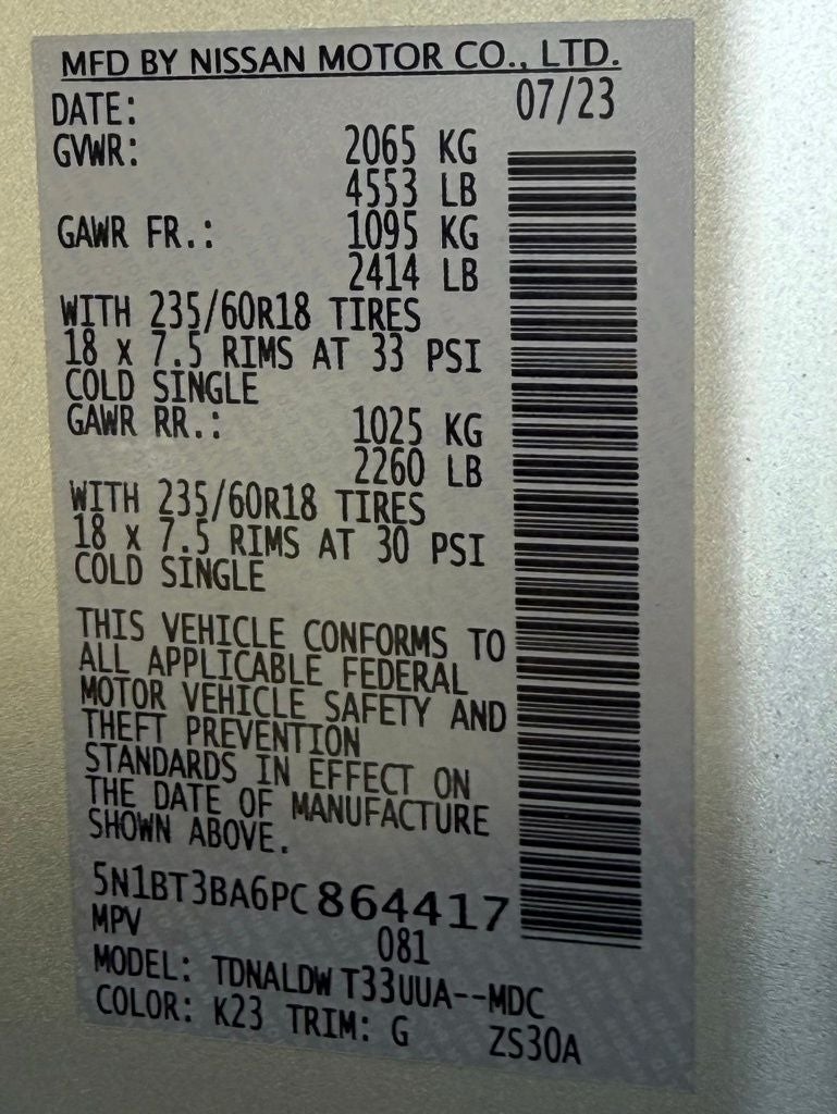 2023 Nissan Rogue SV