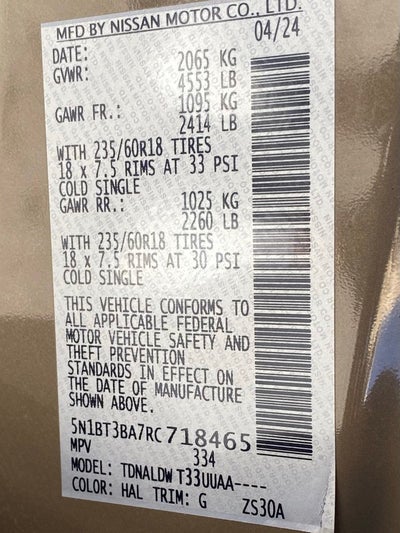 2024 Nissan Rogue SV