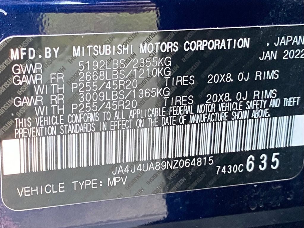 2022 Mitsubishi Outlander SE
