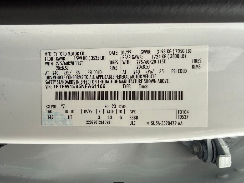 2022 Ford F-150 Lariat