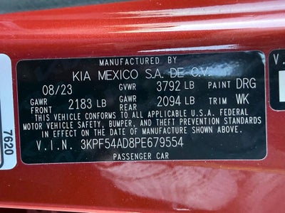 2023 Kia Forte GT-Line TECH PACKAGE