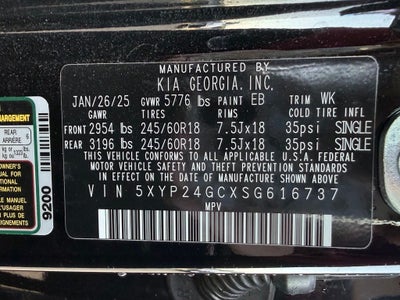 2025 Kia Telluride LX