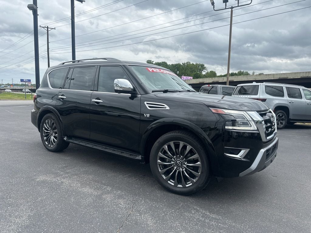 2022 Nissan Armada Platinum Captain's Chairs Package / NissanConnect featuring