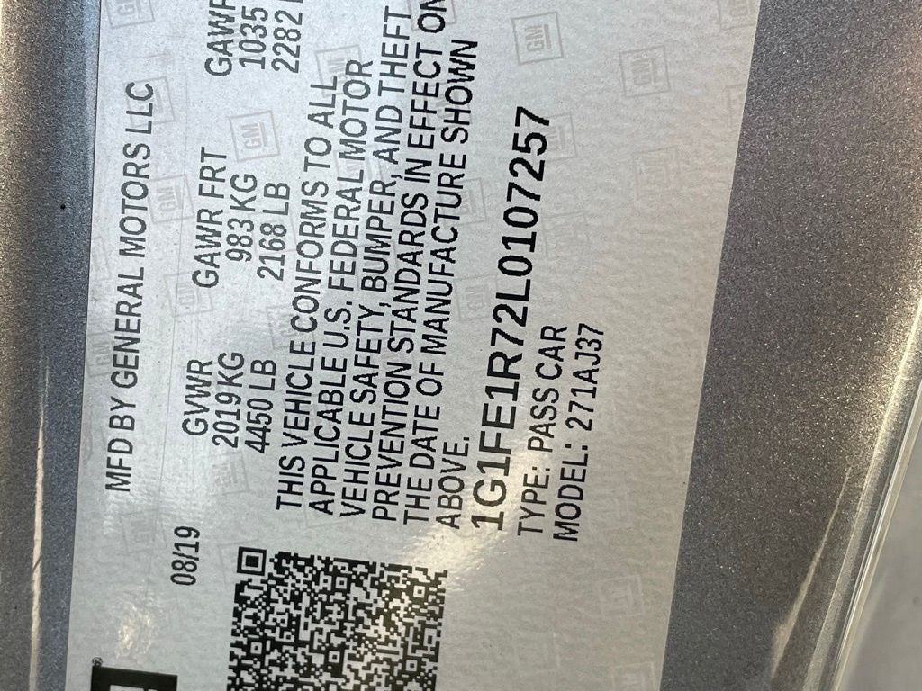 2020 Chevrolet Camaro SS 1SS