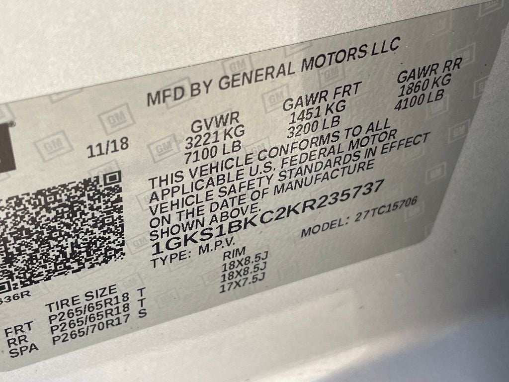 2019 GMC Yukon SLT